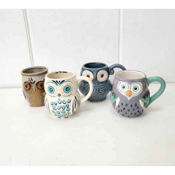Owl Mugs Collection of Four - Picture 14 of 14